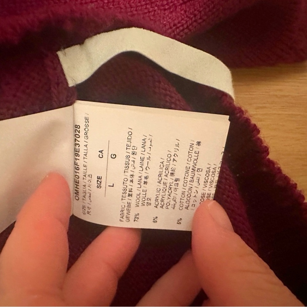 Off-White Distressed Sweater 'Multicolor' Size L - image 5